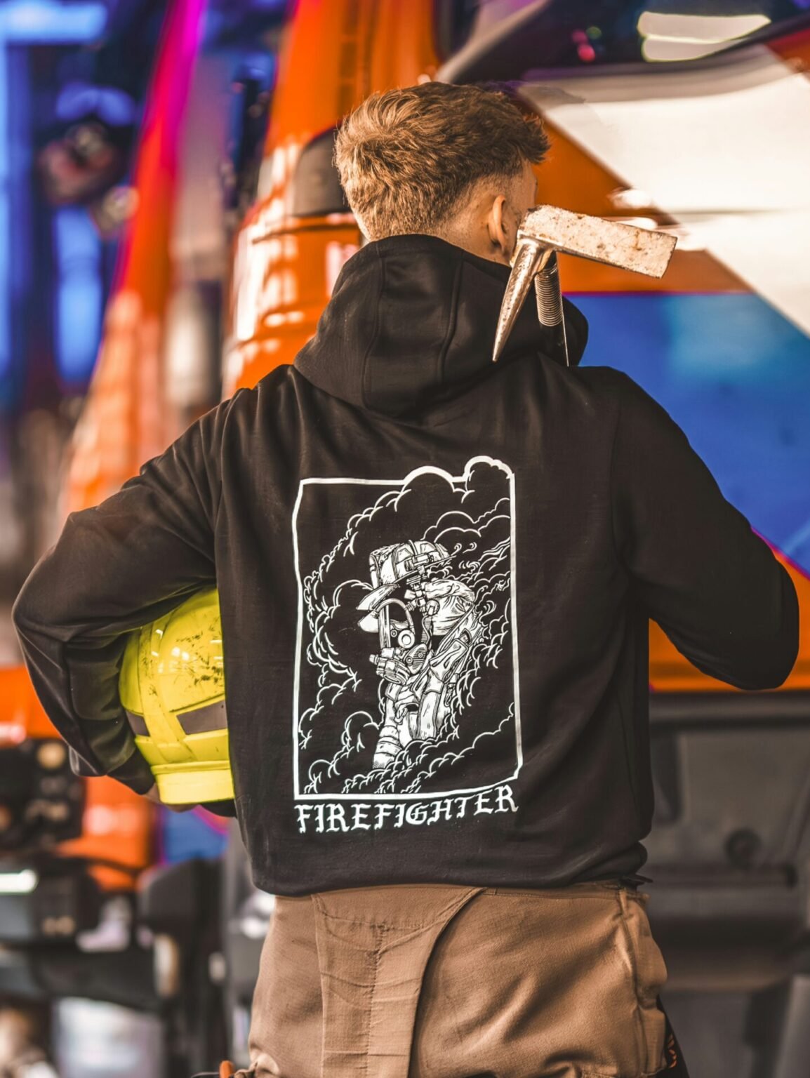 Firefighter Hoodie, military apparel by The Trace