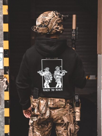 Back to Back Hoodie, military apparel by The Trace