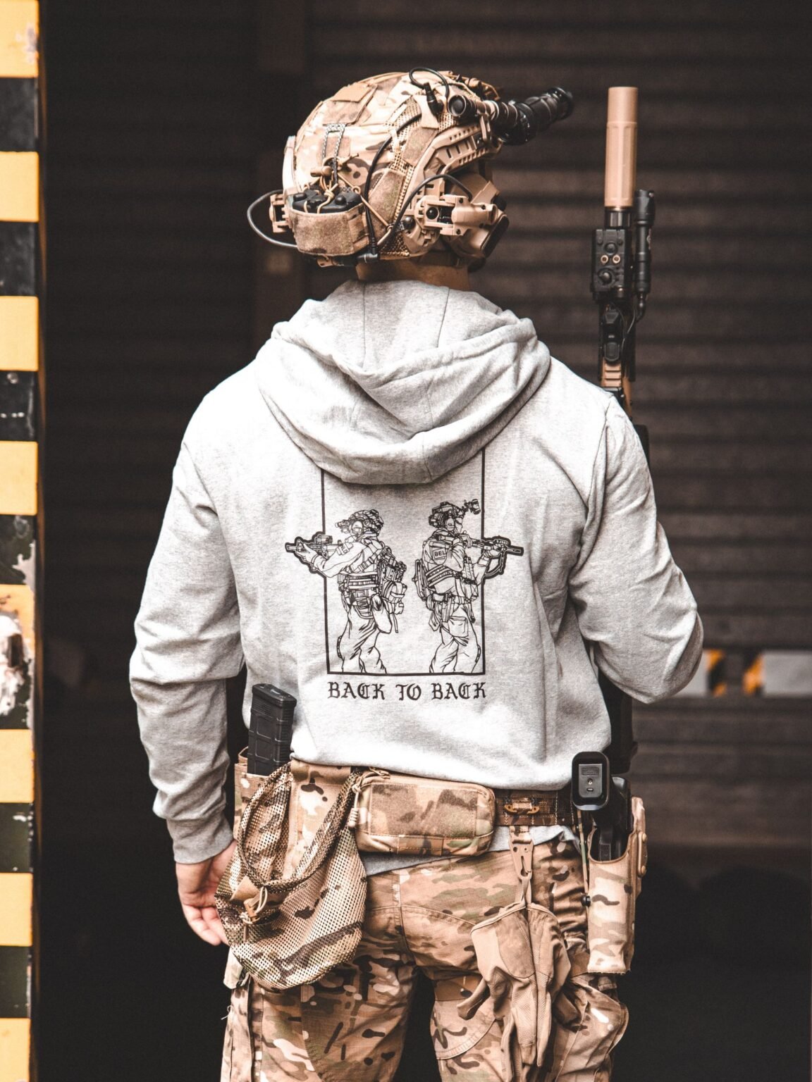 Back to Back Hoodie, military apparel by The Trace
