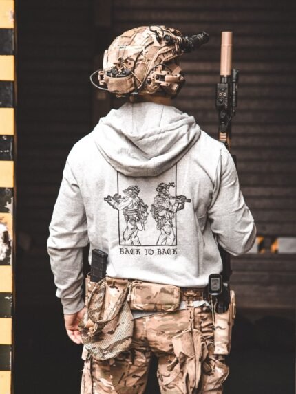 Back to Back Hoodie, military apparel by The Trace