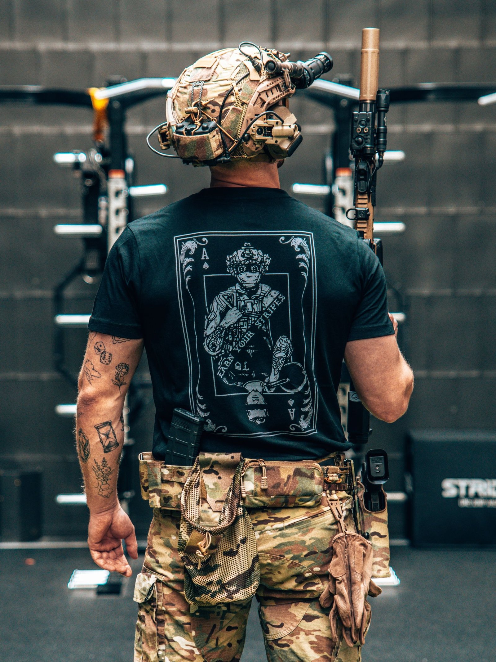 Earn Your Stripes T-Shirt, military apparel by The Trace