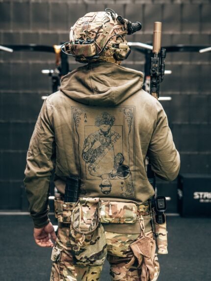 Earn Your Stripes Hoodie, military apparel by The Trace
