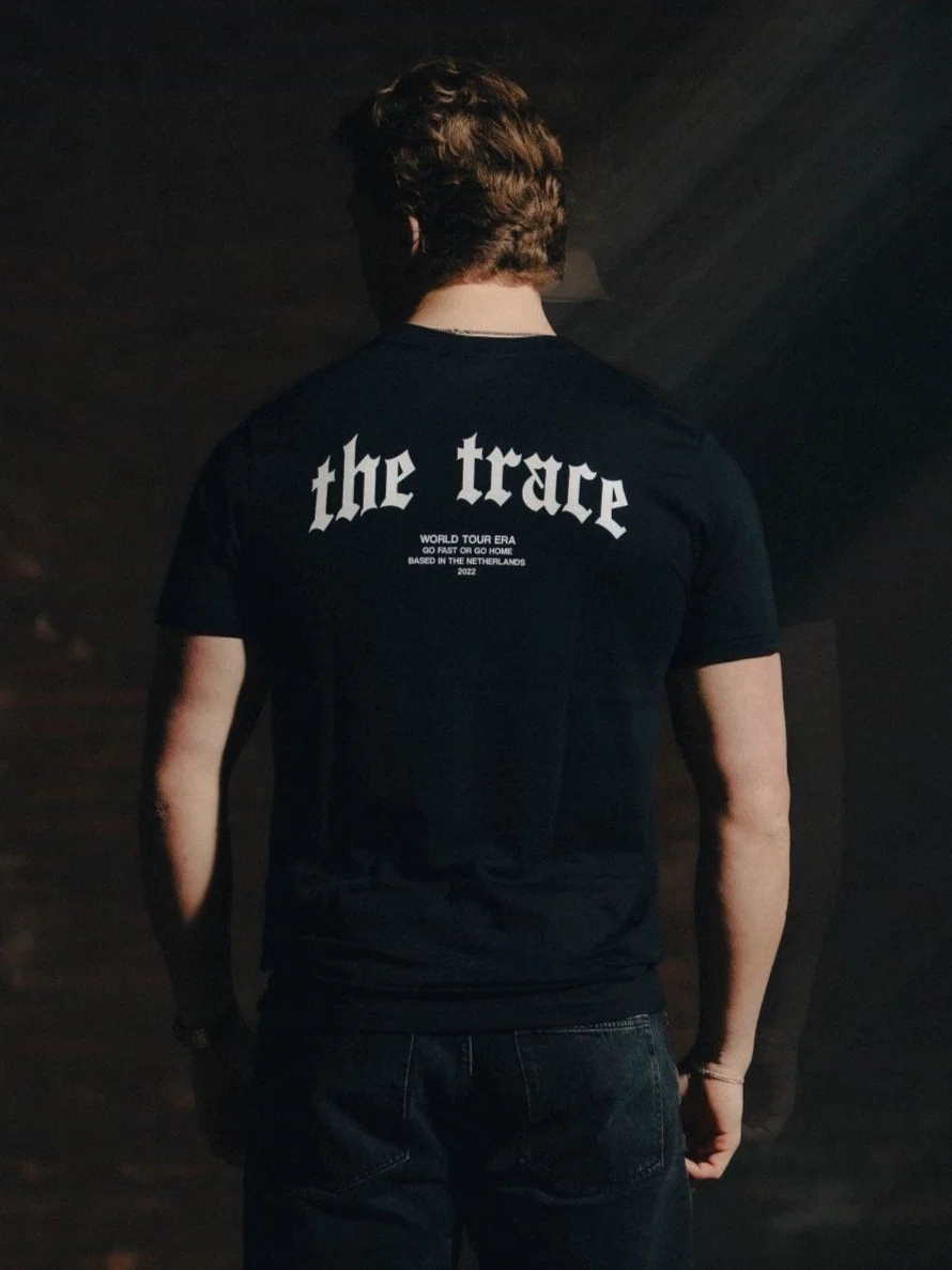 Black T-shirt from The Trace Premium collection with clean, minimalist design