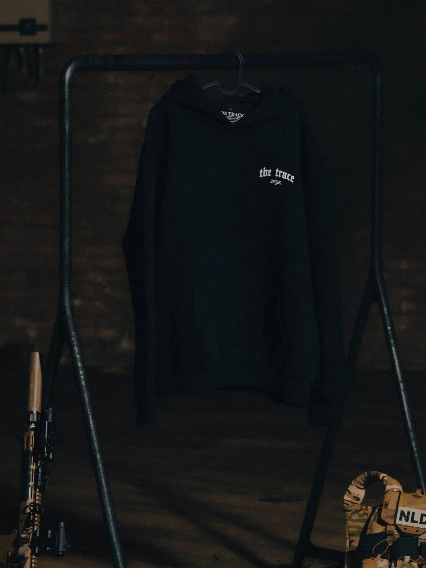 The Trace Premium hoodie featuring sleek and minimalist style with refined details