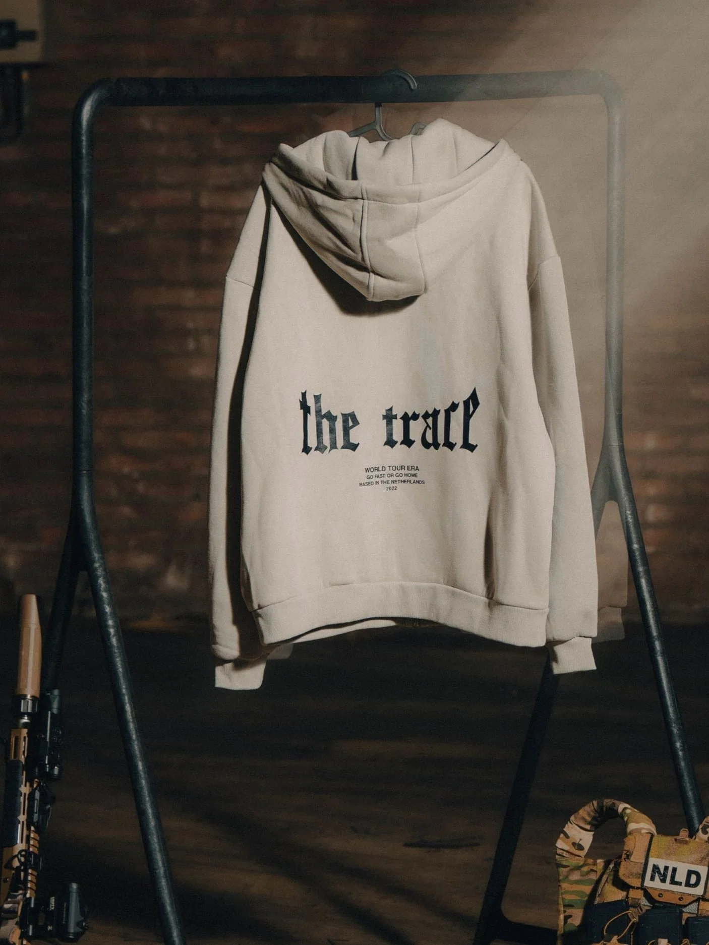 The Trace Premium hoodie featuring sleek and minimalist style with refined details