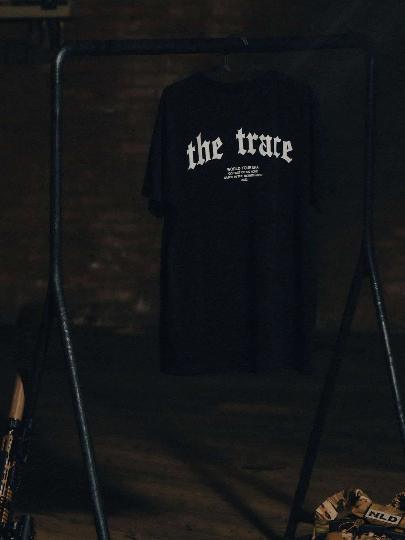 Black T-shirt from The Trace Premium collection with clean, minimalist design