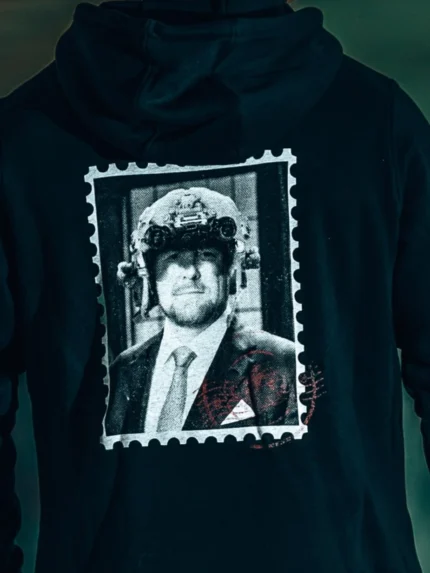 the trace apparel collection featuring king willem alexander with a helmet with nightvision