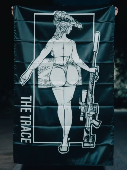 Sniper Statue Flag, view 2 by The Trace
