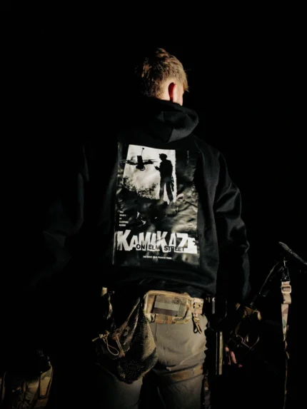 the trace halloween collection hoodie featuring kamikaze on elm street