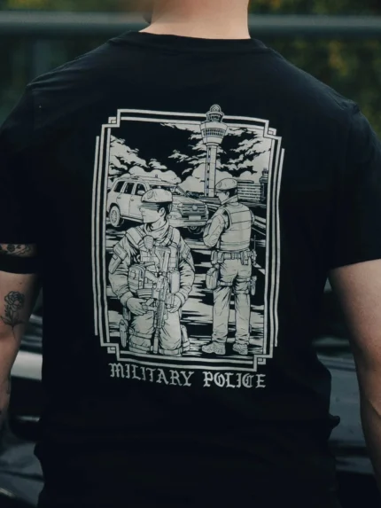Military Police Tee, view 2 by The Trace