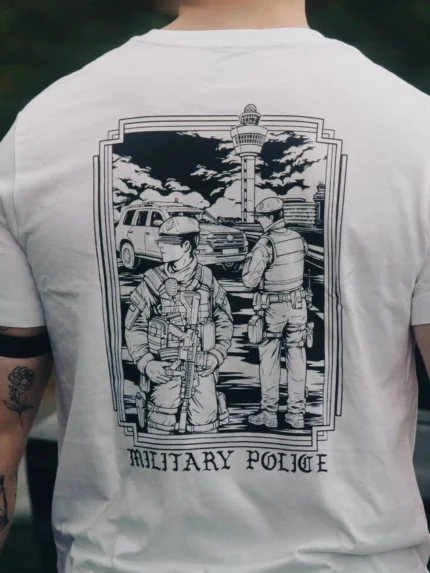 Military Police Tee, view 2 by The Trace