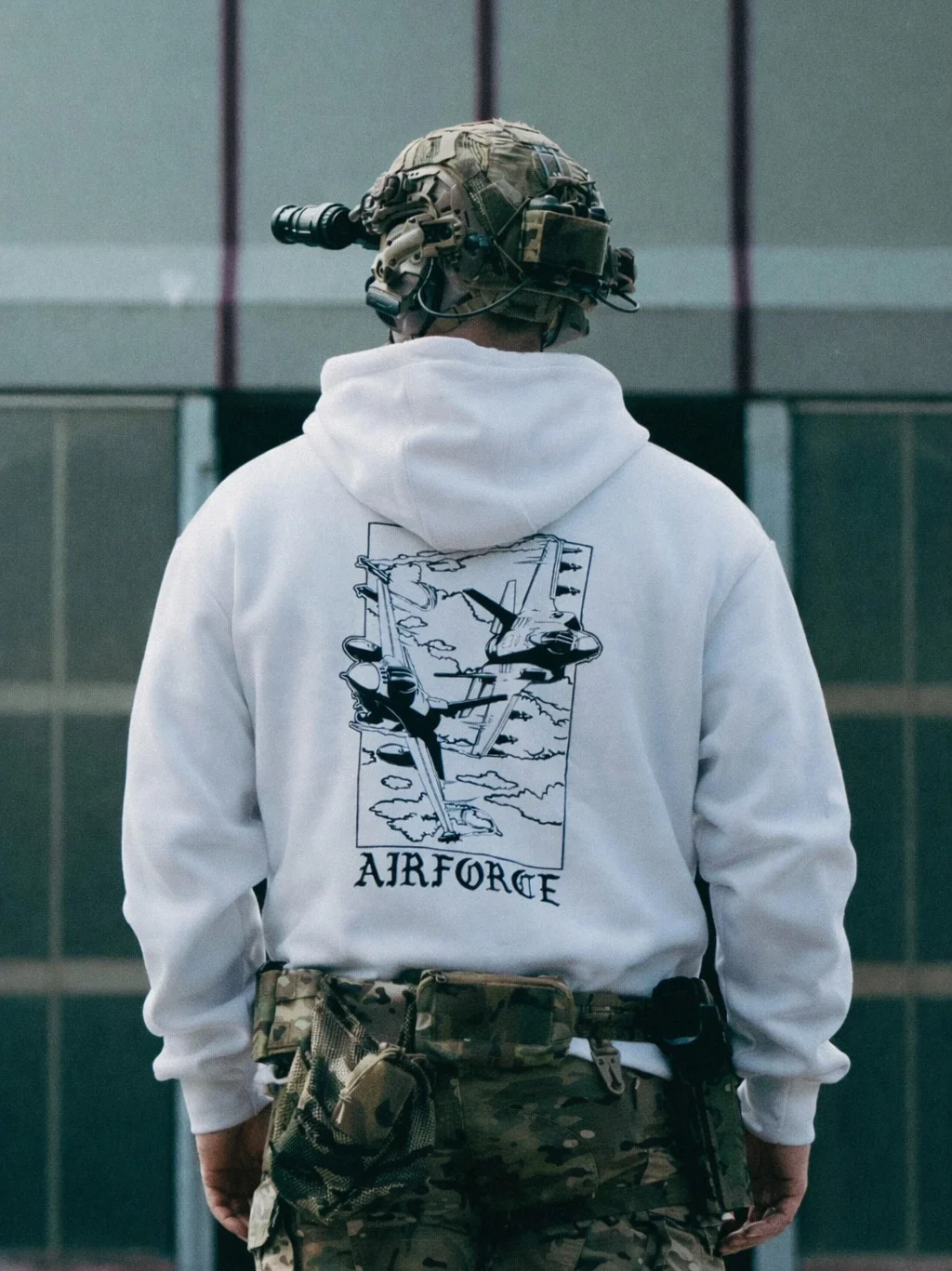 Airforce Hoodie, military apparel by The Trace