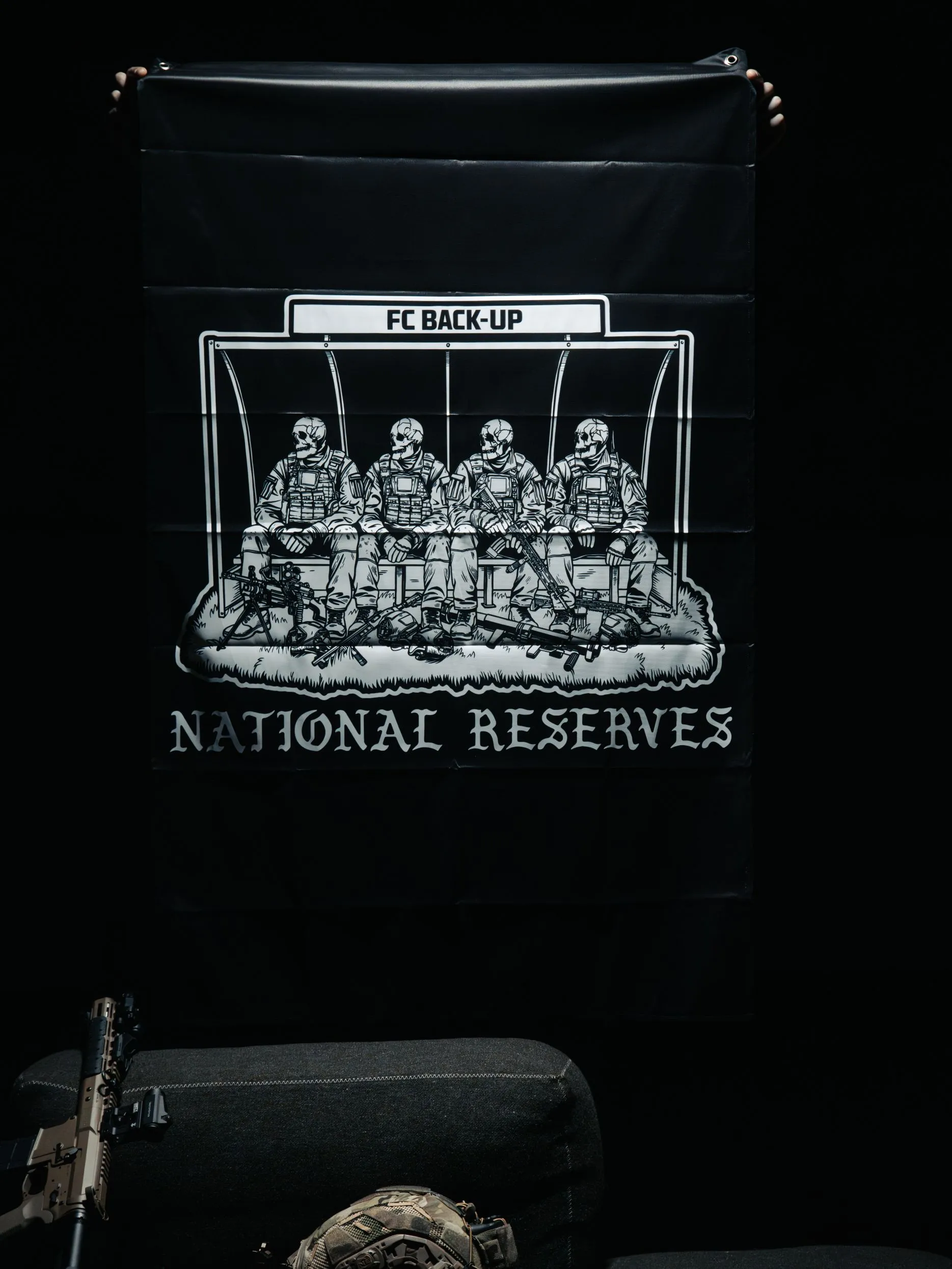 National Reserves Flag front view, military apparel by The Trace