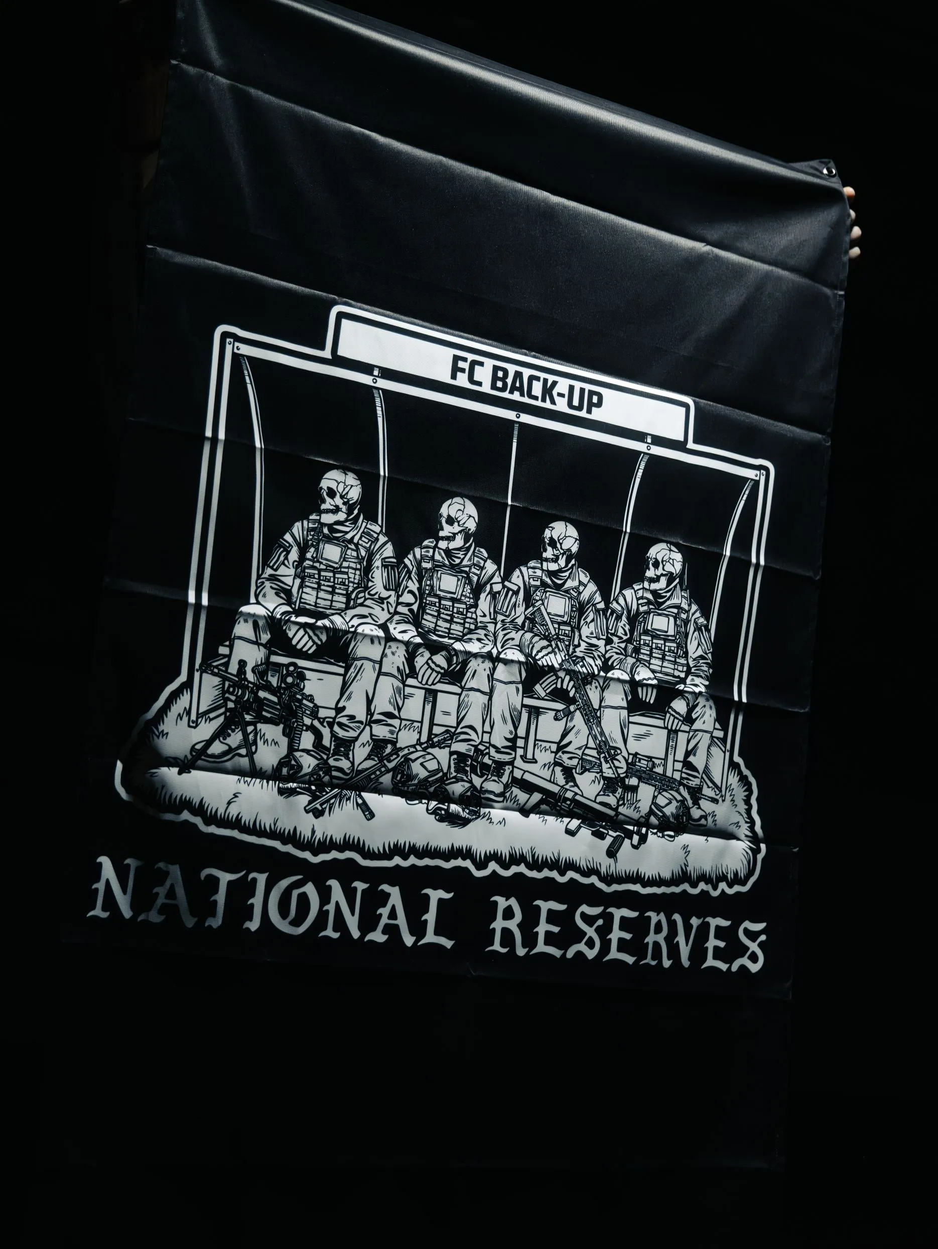 National Reserves Flag side view, military apparel by The Trace