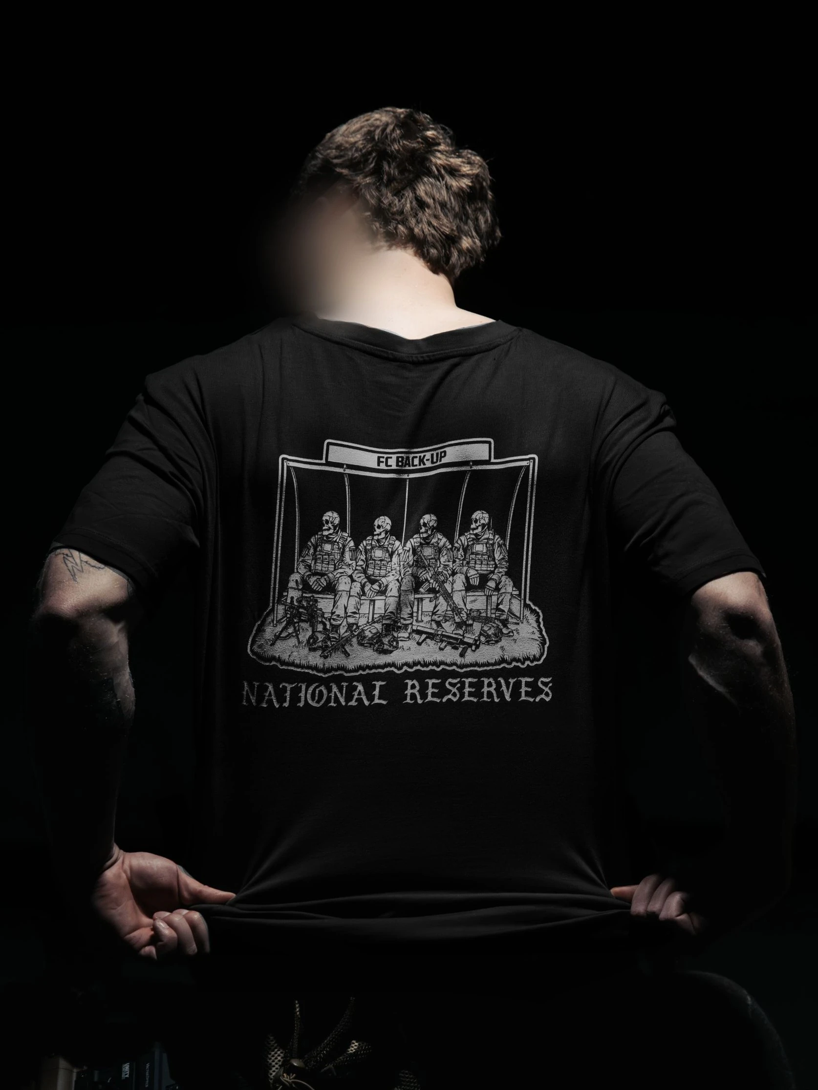 National Reserves T-shirt back print, military apparel by The Trace